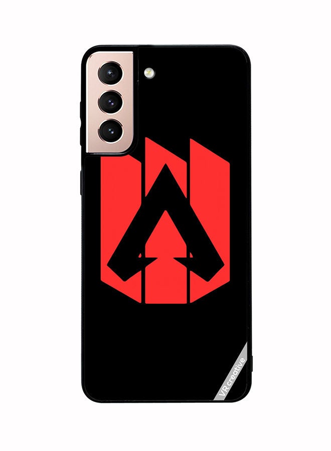 VR CREATIVE Protective Case Cover For Samsung Galaxy S21 Plus 5G Red Logo Apex Legends Design Multicolour - Image 1