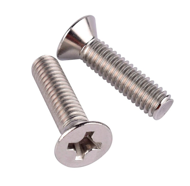 VAMUOEFL #8-32 x 3/8" Phillips Flat Head Machine Screws, Stainless Steel 304 (18-8), UNC Coarse Thread, Countersunk Head Machine Screws, 40Pcs - Image 5