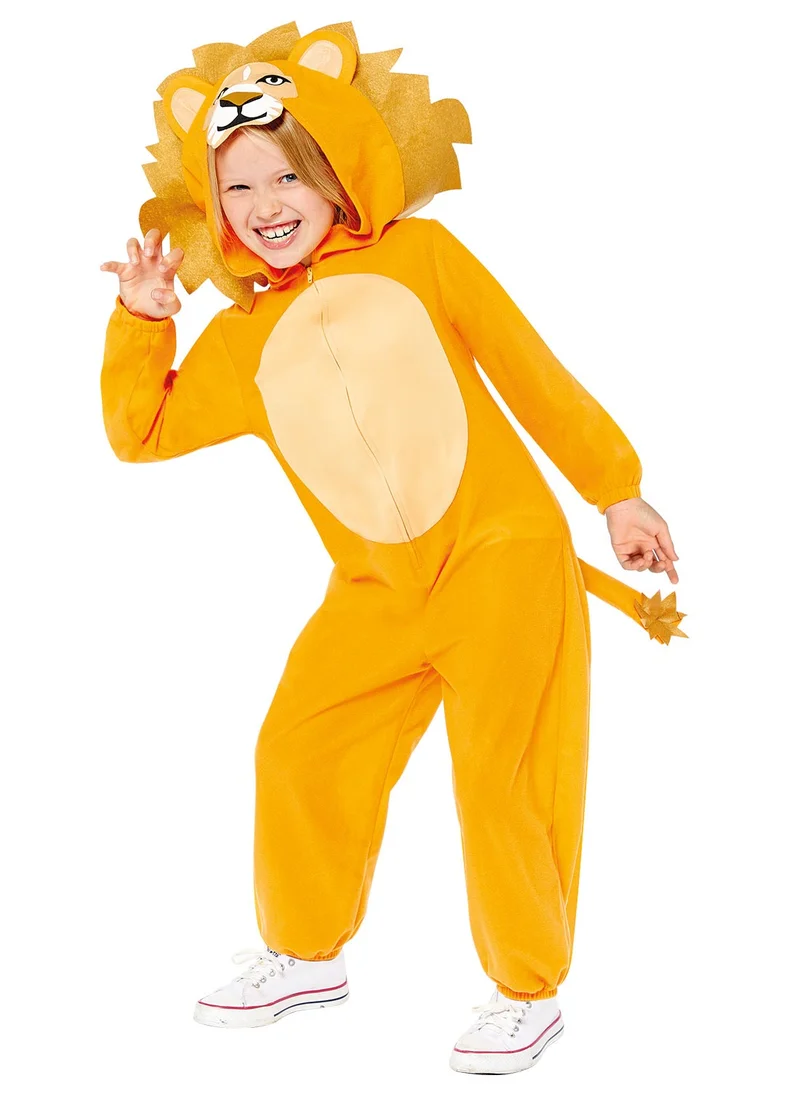 أمسكان Child Lion Onesie Costume, Animal Dress-Up for School Plays & Parties