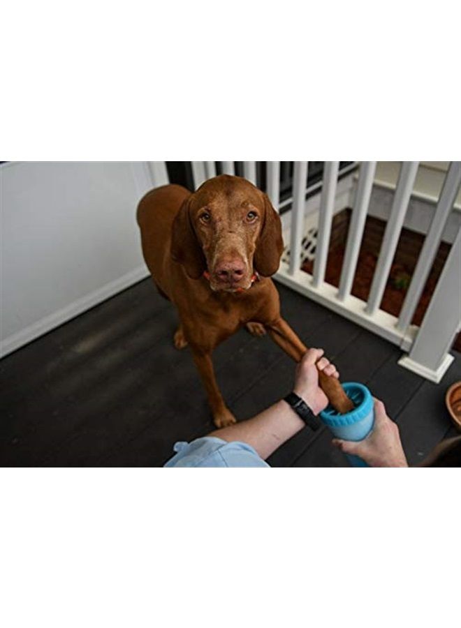 Dexas MudBuster Portable Dog Paw Cleaner, Medium, Blue - Image 3