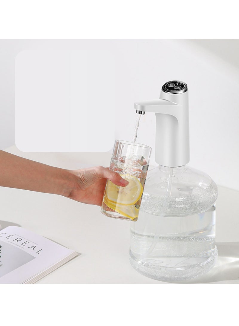 Rechargeable Water Dispenser Pump with 2 Water Cups, 600ml Quantitative, USB Charging, Universal Fit Gallon Bottles, Portable USB Charging Electric Water Bottle Pump, - Image 4