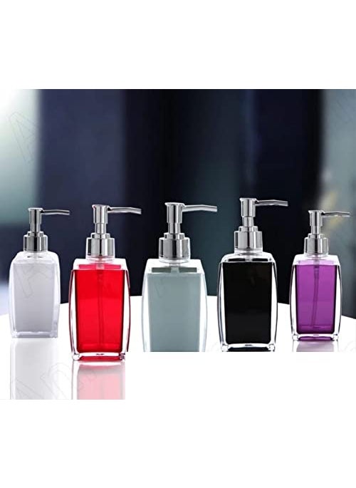 svk dream SVK Dream Ceramic Liquid Dispenser Bottle Handwash SoapShampooLotion Dispenser for Bathroom and Kitchen Multi Color 1 Pc 400 ml  - Image 2