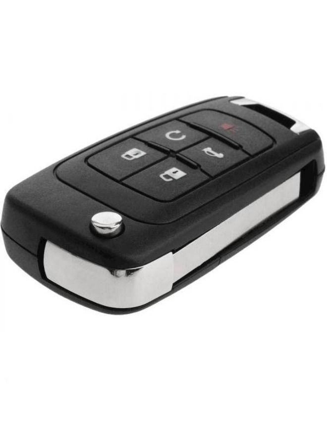 Black 5 Butons Chevrolet Car Key Cover Key Chain - Image 2
