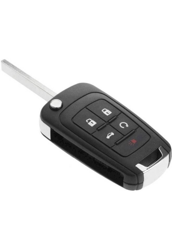 Black 5 Butons Chevrolet Car Key Cover Key Chain - Image 3