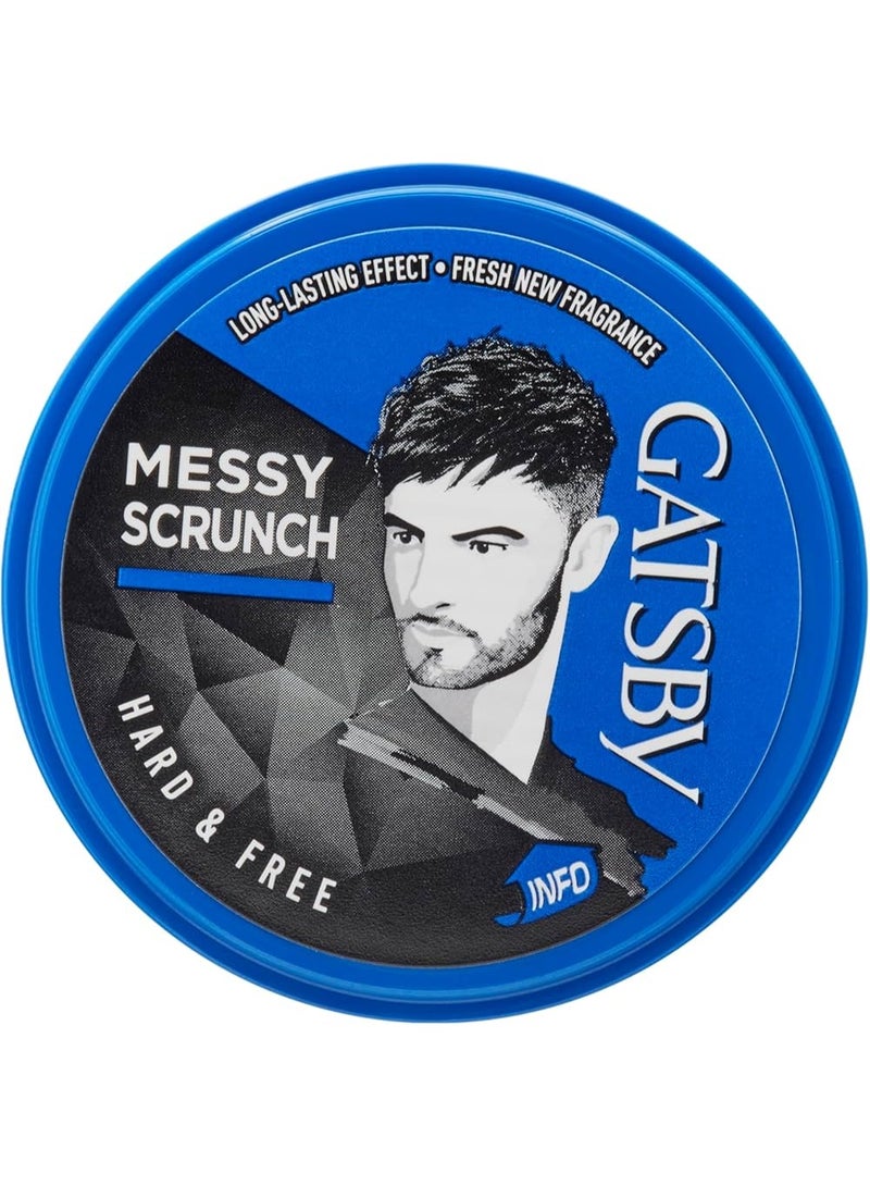 GATSBY Hard and Free Messy Layer Hair Styling Wax 75grams - Image 1