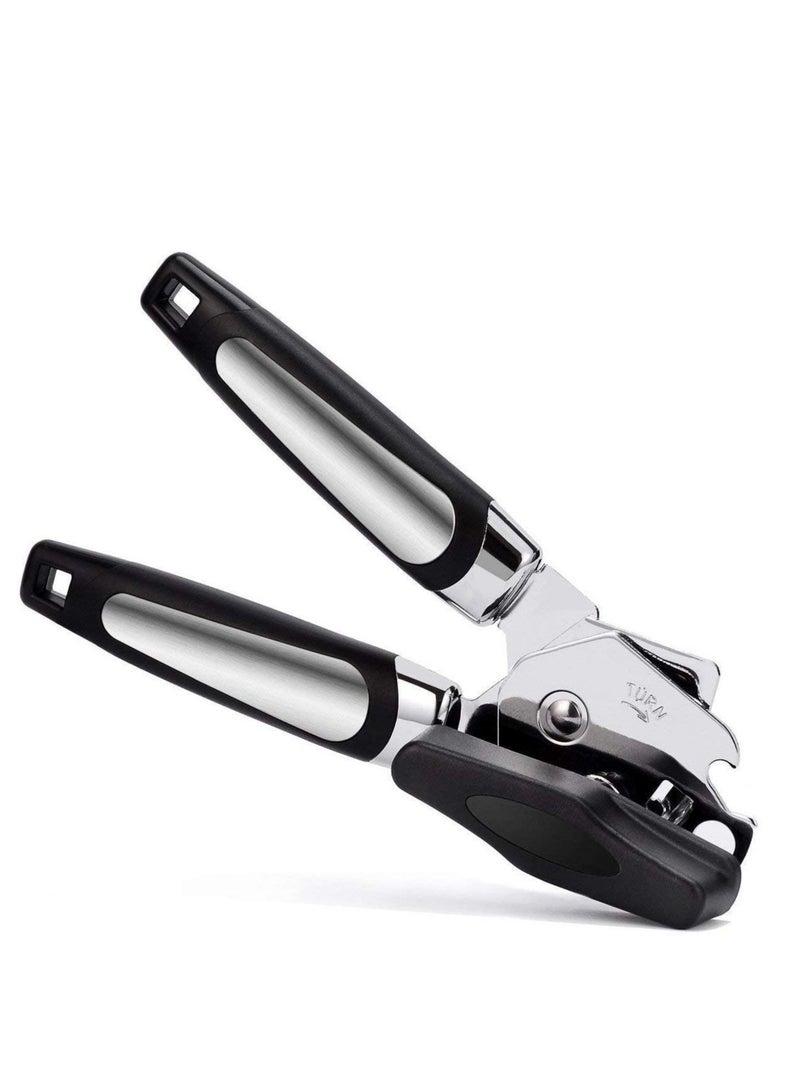 Barakah Can Opener Handheld Strongest Heaviest Duty, Manual Ergonomic Designed Comfort Grips, Sharp Cutting Wheel for Smooth Edge Cut,with Large Turn Knob, Easy to Use - Image 1