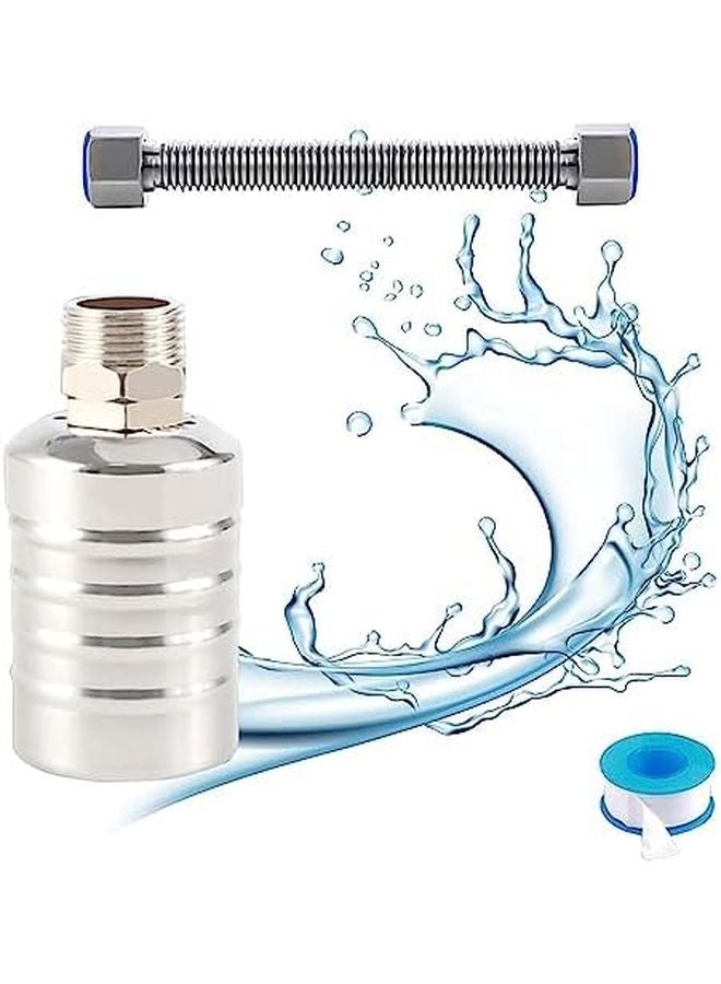 Qivine 3 4 Inch 304 Stainless Steel Float Valve Automatic Water Level Control for Tank Pool - Image 1