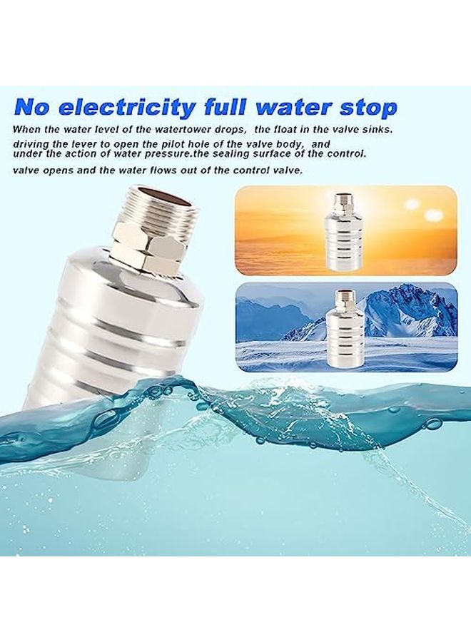 Qivine 3 4 Inch 304 Stainless Steel Float Valve Automatic Water Level Control for Tank Pool - Image 4