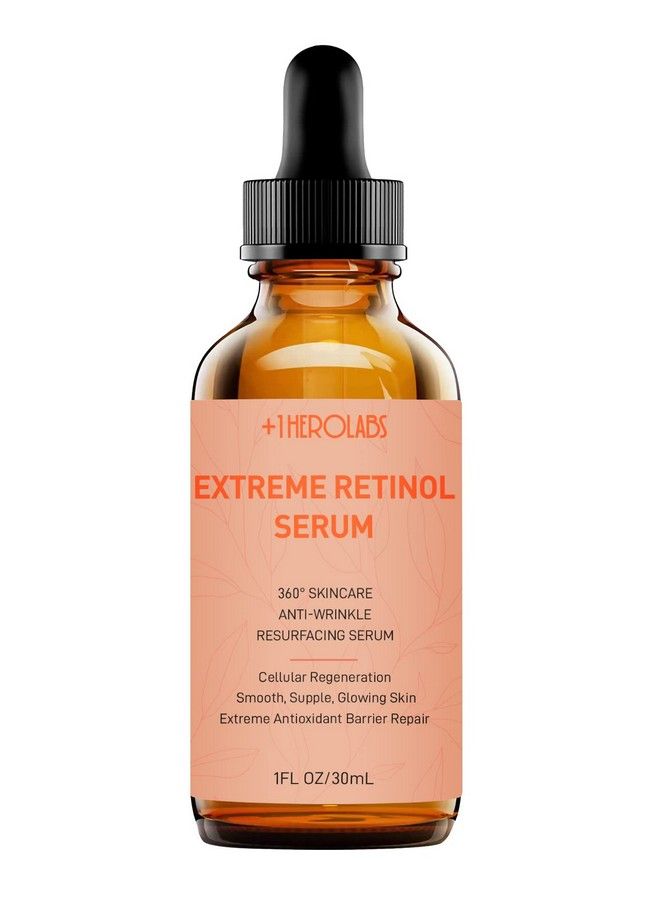 +1HEROLABS Retinol Serum For Face B5 Herbal Resurfacing Retinol Serum With Vitamin C Vitamin E Hyaluronic Acid Serum For Antiaging Wrinkle Smoothing Dark Spot Corrector Brighten Dullness  - Image 1