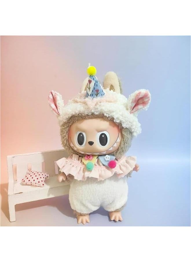 Labubu Clothes for Doll,Labubu Outfit Doll,Doll Princess Skirt,17cm Doll Clothes Suitable for 17cm labubu Dolls Accessories (Style A)  - Image 4