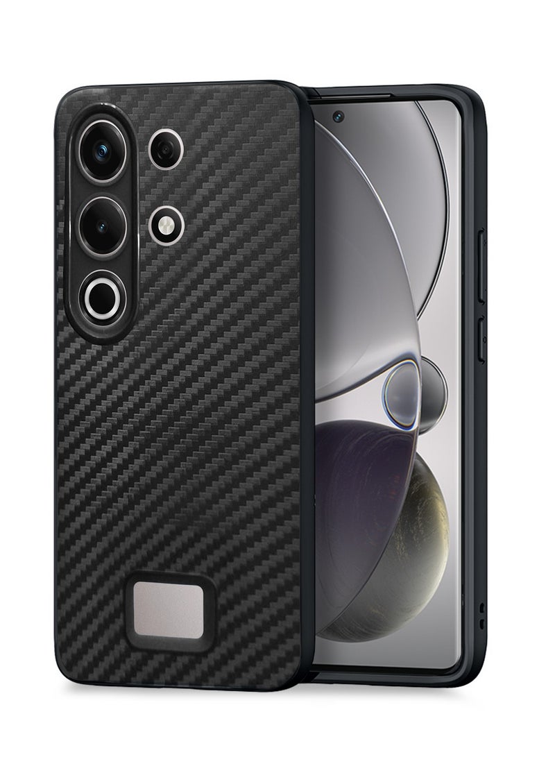 دبليو تيك ايتل S25 الترا 4 جي 2024 غطاء هيكل من ألياف الكربون السيليكون السائل (MCFPSN) - أسود - Image 1