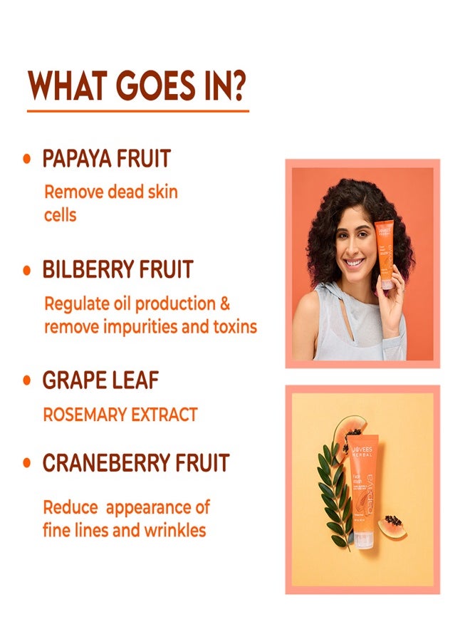 JOVEES HERBAL - Jovees Face Wash Papaya 120 Ml - Image 1