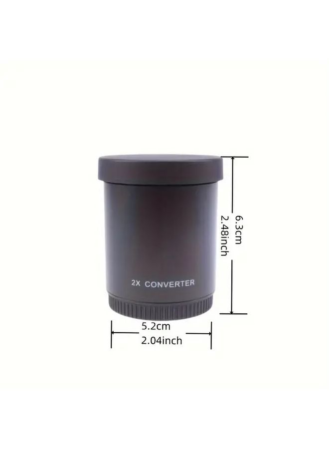 Double Scope 2X Teleconverter Lens T Mount for SLR and Digital Cameras - Image 3