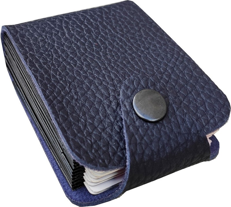 Kemer Dünyası Unisex 10 Compartment New Small Mold Accordion Leather Credit Card Holder Wallet  - Image 2