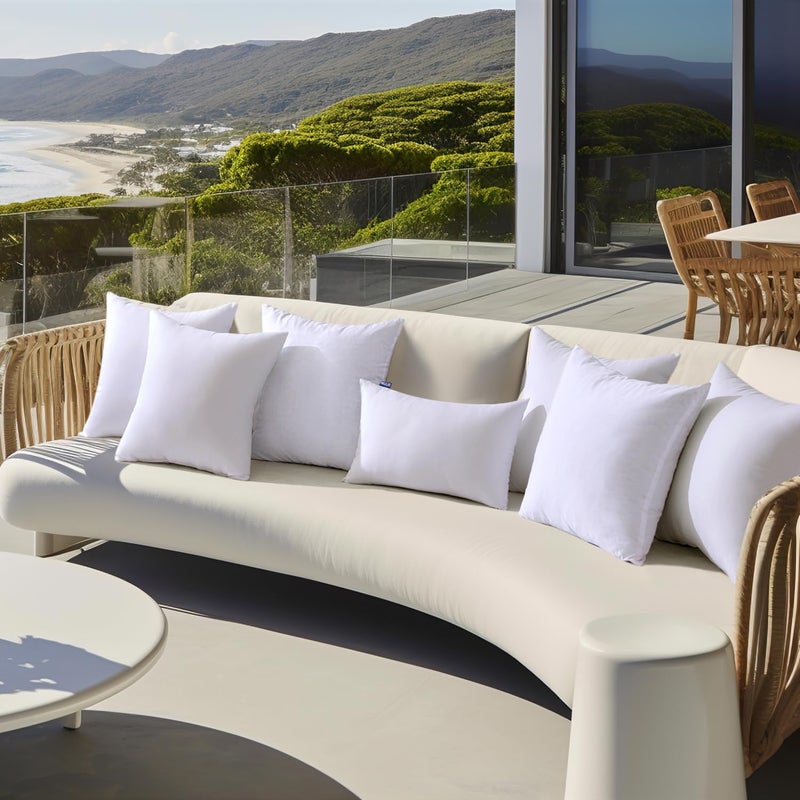 MIULEE Outdoor Pillows 12x20 Pillow Insert Throw Pillow Insert, Water-Resistant Premium Outdoor Pillow Stuffer Sham Rectangle for Couch Sofa Patio Furniture Cushion Porch Swing - Image 2