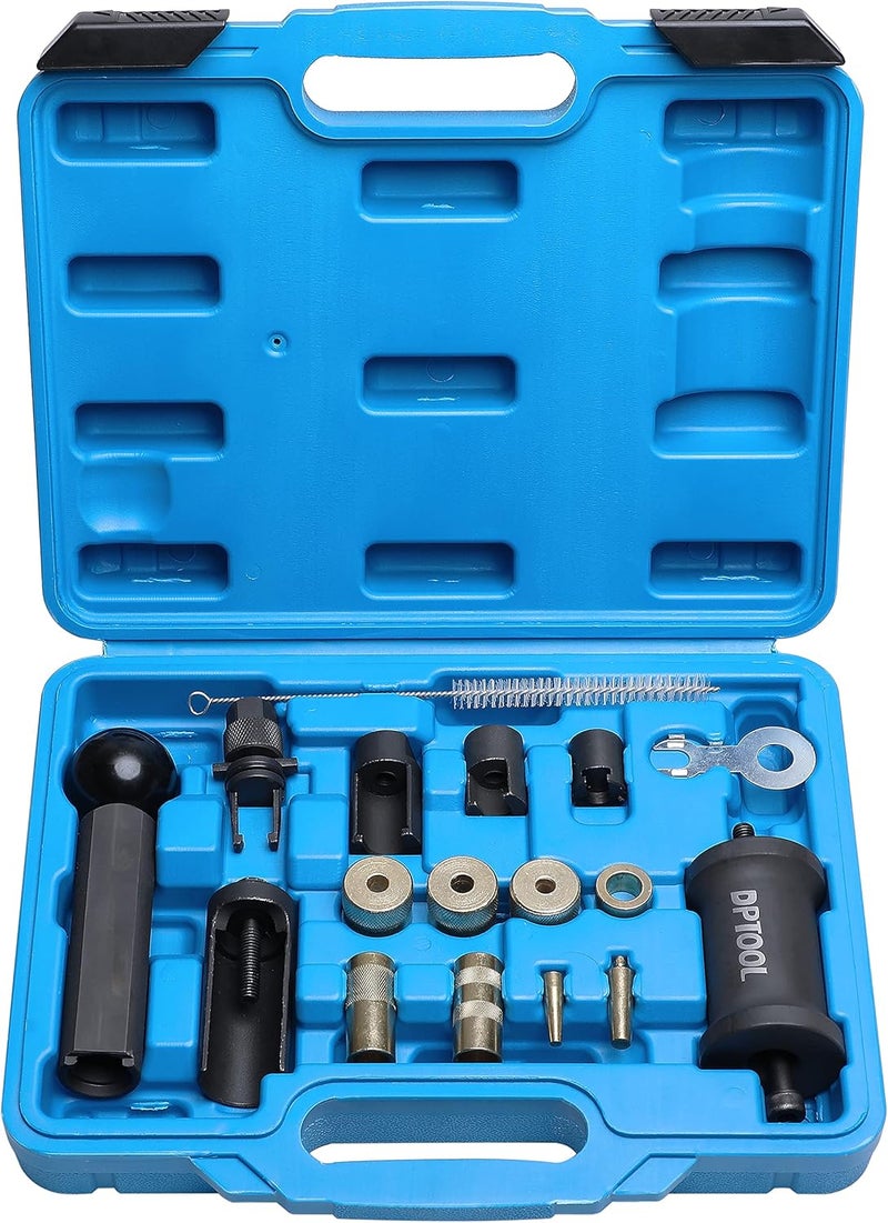 DPTOOL T10133 Fuel Injector Puller Removal Set Injector Seal Installer Service Tool Kit Compatible with Audi VW 1.4 1.6 1.8 2.0 2.7 3.0 3.2 3.6 V6 4.2 V8 FSI Petrol - Image 1