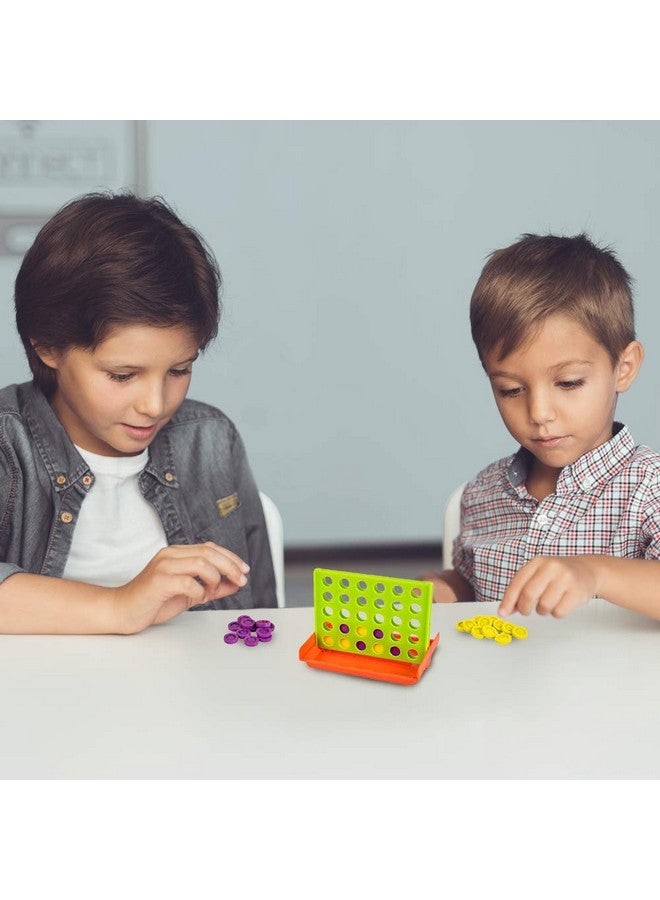 Gamie 4 in a Row Game - (Set of 4) - Line Up Four Pegs in a Row Games with Foldable Board and 30 Pieces Each, Classic Four in a Row and Family Fun Games, Educational Learning Game for Children - Image 5