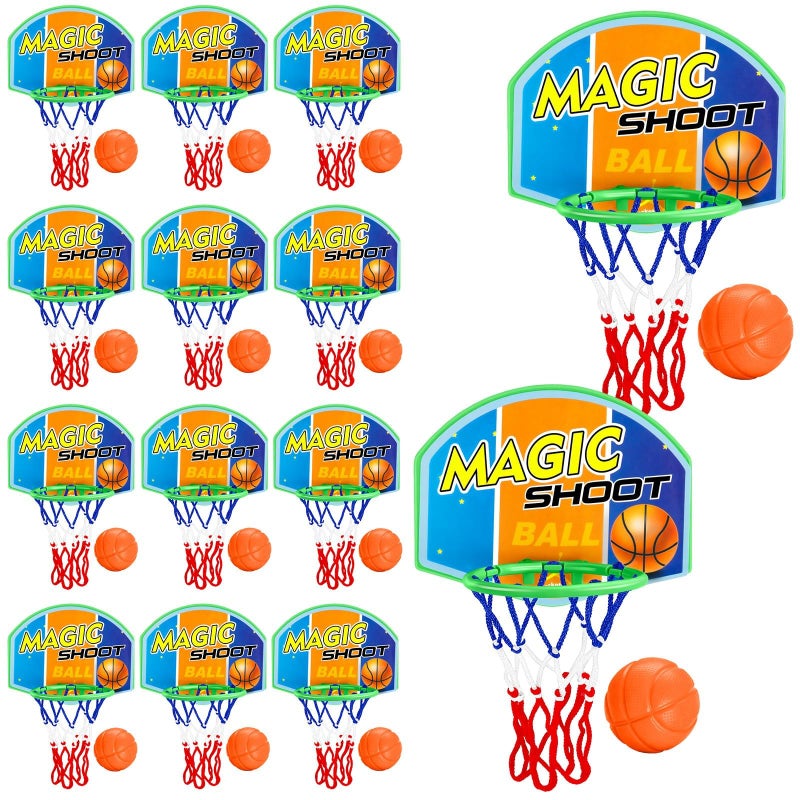 Gosodeny 12 Set Basketball party favors Mini Basketball Game Set Basketballs Present from Teacher Classroom Rewards Prizes Exchanges Basketball Party Favors - Image 3