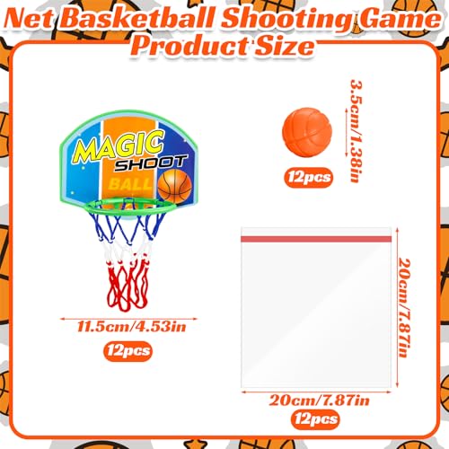 Gosodeny 12 Set Basketball party favors Mini Basketball Game Set Basketballs Present from Teacher Classroom Rewards Prizes Exchanges Basketball Party Favors - Image 5