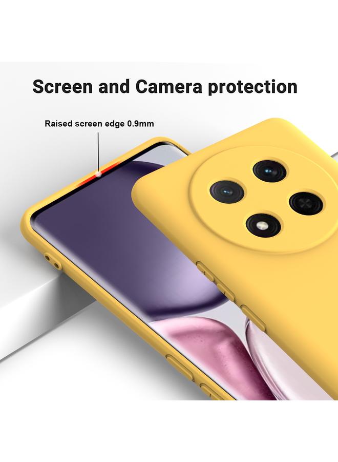 Green Tiger Case For Honor X9c / X60 Pro 5G Pure Color Liquid Silicone Shockproof Phone Case - Image 4