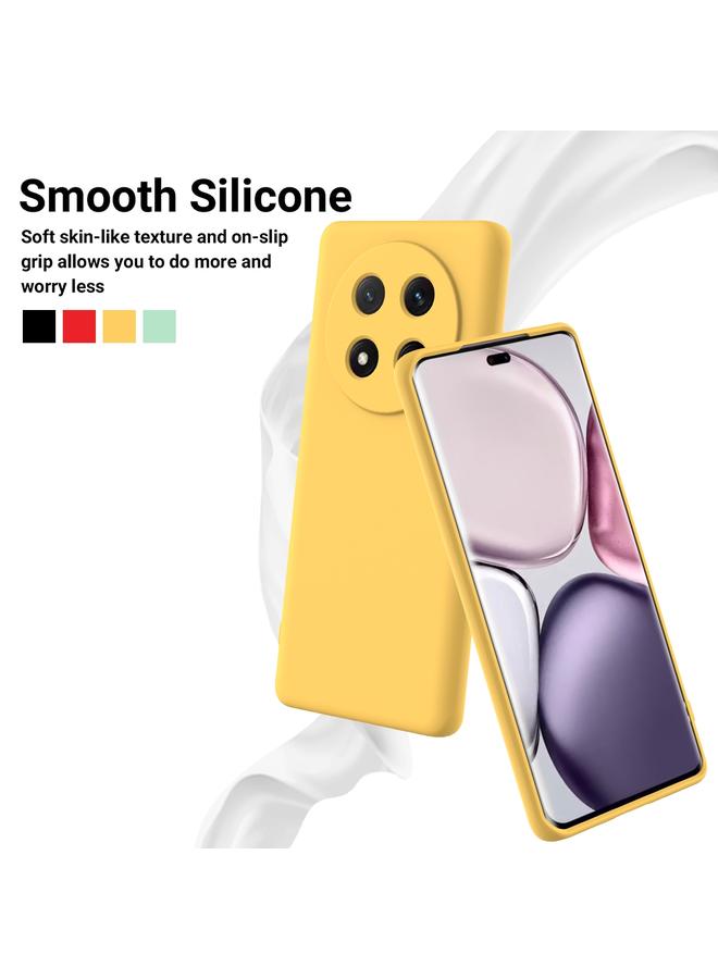 Green Tiger Case For Honor X9c / X60 Pro 5G Pure Color Liquid Silicone Shockproof Phone Case - Image 3
