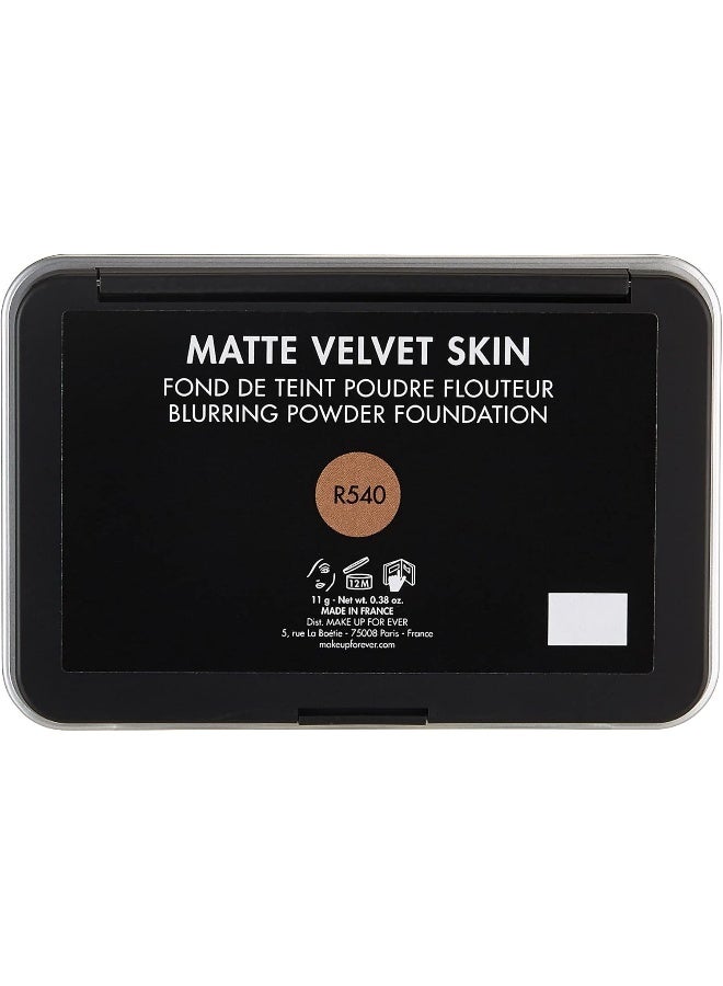 MAKE UP FOR EVER Make Up For Ever R540 Matte Velvet Skin Blurring Powder Foundation, 11 gm  - Image 4