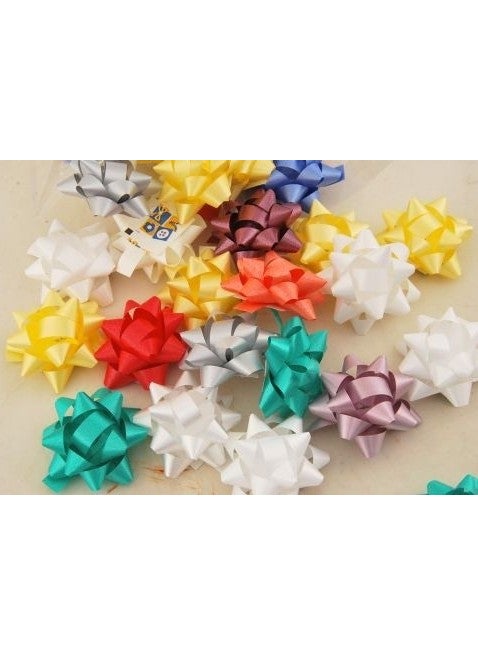 SAN Yellow Star Bow 500 Pieces (5 Pack) 