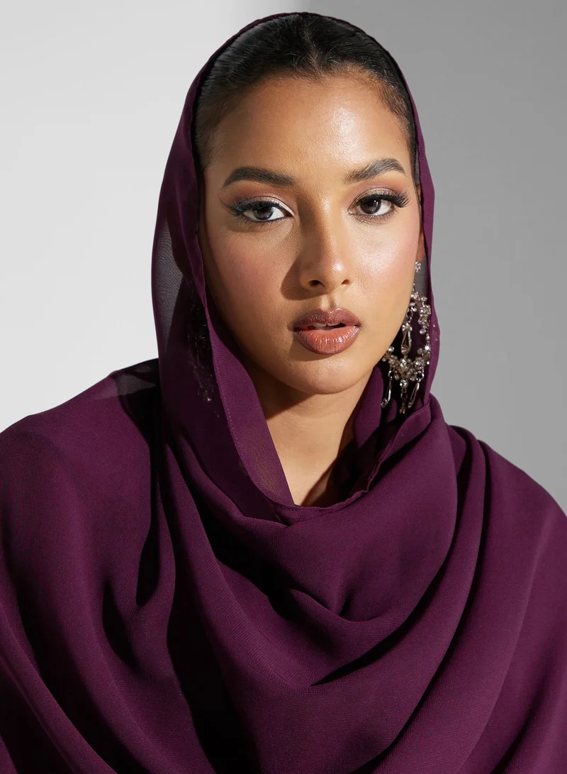 Khizana Embroidered Detail Abaya
