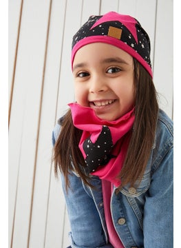 Fuchsia Black Kids Baby Beanie Neck Collar Set Soft 100% Cotton Combed Cotton Elite Series - pzsku/Z55A96CF0DD628FB1B726Z/45/_/1725614231/8d076dae-bda6-4a00-8c8a-6e79683de707