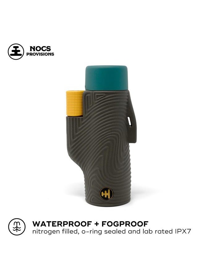 Nocs Provisions Field Tube 8x32 Waterproof Monocular, 8X Magnification Telescope, Bak4 Prism, Wide Field of View for Bird Watching, Backpacking & Wildlife Viewing - Desolation Black - Image 4