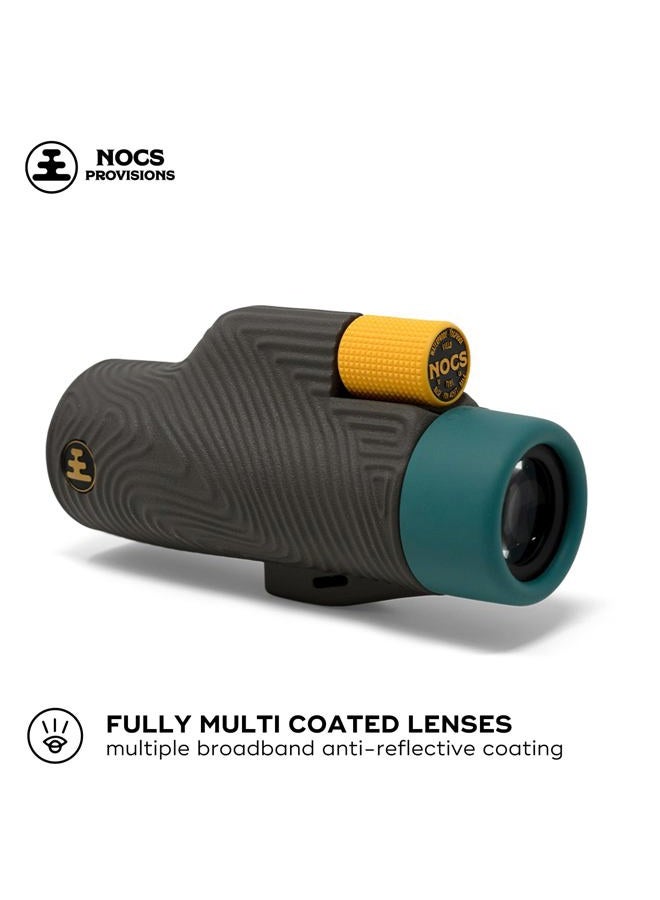 Nocs Provisions Field Tube 8x32 Waterproof Monocular, 8X Magnification Telescope, Bak4 Prism, Wide Field of View for Bird Watching, Backpacking & Wildlife Viewing - Desolation Black - Image 3