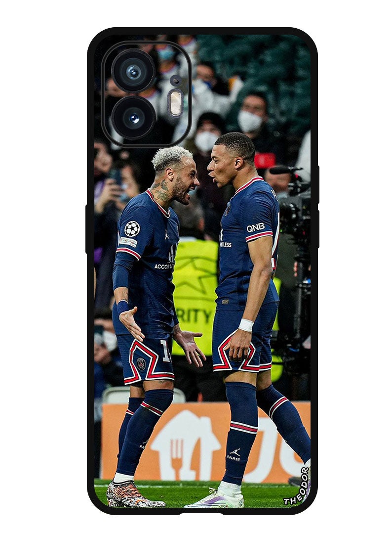 Theodor Protective Case Anti Scratch Shock Proof Bumper Cover For Nothing Phone (2) Mbappe and Neymar 2 - Image 1