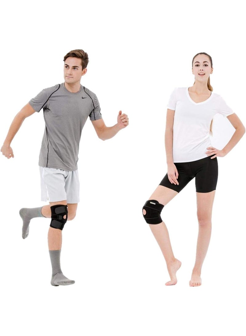 Adjustable Knee Brace with Silicone Support - Open-Patella Design for ACL, Arthritis & Sports Injuries - Breathable & Comfortable - Image 3
