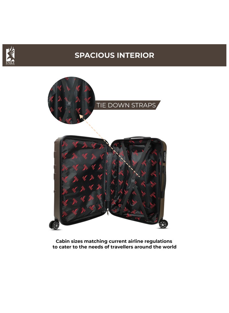 ايجل اكسبريس عربة متينة من مادة ABS مقاس 20 بوصة باللون البني - Image 5