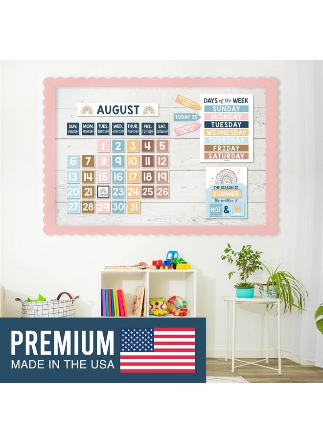 Hadley Designs Hadley Designs Boho Calendar For Classroom Elementary Classroom Must Haves - Classroom Calendar Set Bulletin Board Sets For Teachers, Bulletin Board Calendar, School Calendar For Classroom  - Image 2