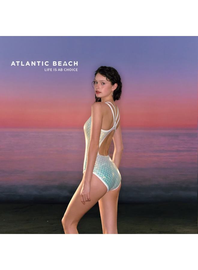Atlanticbeach New Mermaid Iridescent Scale Professional Women's Racing One-piece Swimsuit Fashion High-end Swimwear - Image 2