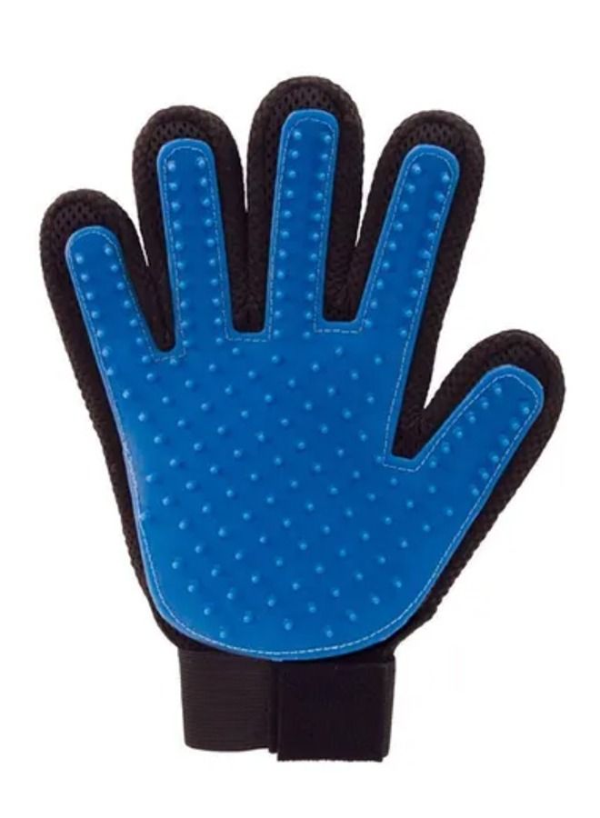 NKX Pet Deshedding Glove Brush Blue - Image 1