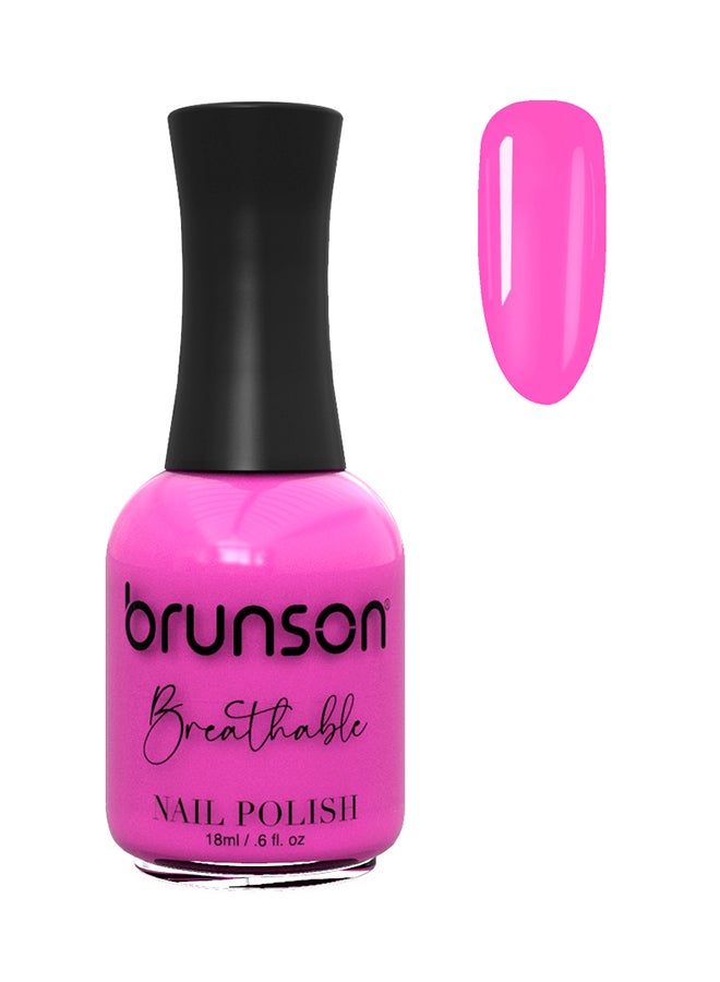 brunson Breathable Nail Polish Halal nail polish Wudu friendly Quick-Dry Vegan long lasting but easy peel off   18ml BH093