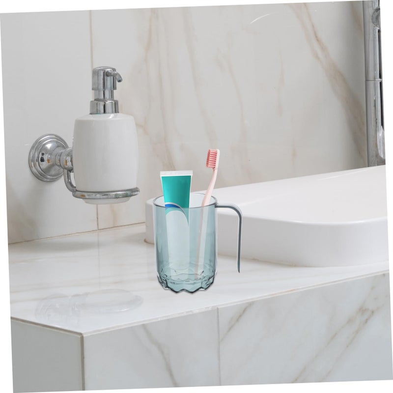 Baluue Transparent Plastic Toothbrush Holder Lightweight Portable Cup For Family Bathroom Use - Image 5