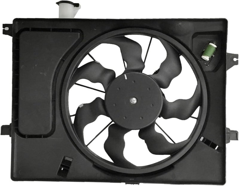 PartsFlow Radiator Cooling Fan Assembly for Hyundai Elantra and Kia Forte Models - Image 1