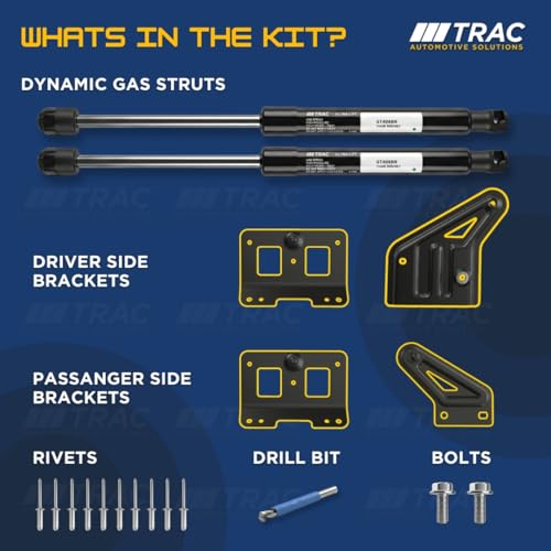 TRAC Hand Free Hood/Bonnet Opening Gas Spring System Compatible with Mahindra THAR &Thar ROXX (Gas Springs + Brackets) -ULTRA Lift Dynamic Gas Spring | Car Accessory | Easy Installation - Image 3
