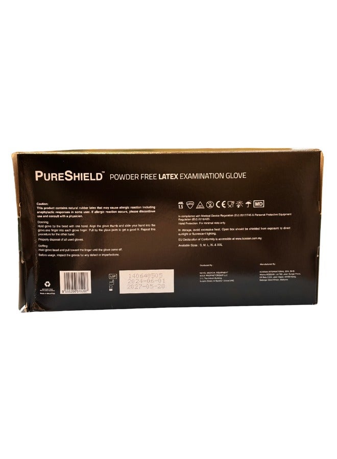 Purse Shield Powder-Free Latex Examination Gloves – Large Size  - Image 2