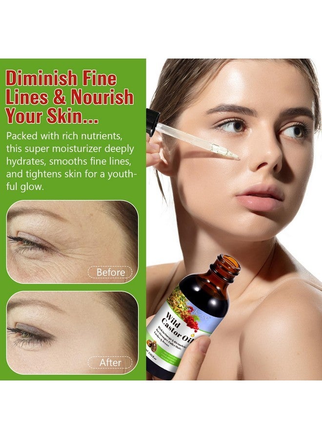 IKZEE Castor Oil, Organic Wild Castor Oil, Cold Pressed Castor Oil for Hair Growth, Eyebrow Nourishment, and Skin Hydration - Image 3