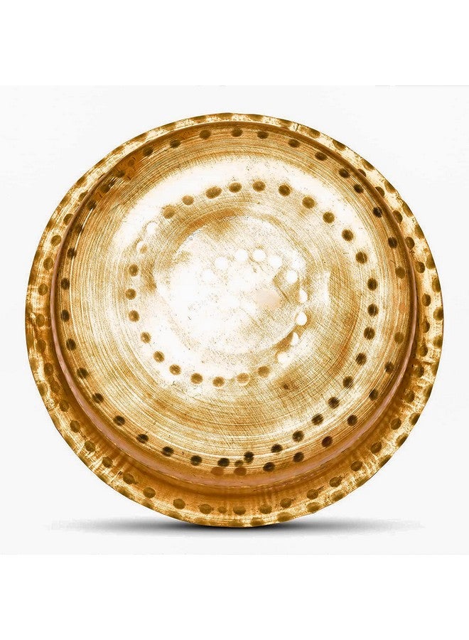 RJ kitchenware Store Brass tope Bhagona Heavy Gauge Big - Pure Brass Patila |Brass Bhagona | Brass Tope | Brass Cookware (4 Litter) - Image 5