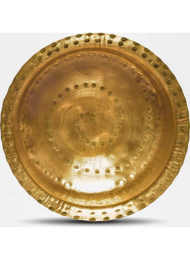 RJ kitchenware Store Brass tope Bhagona Heavy Gauge Big - Pure Brass Patila |Brass Bhagona | Brass Tope | Brass Cookware (4 Litter) - Image 4