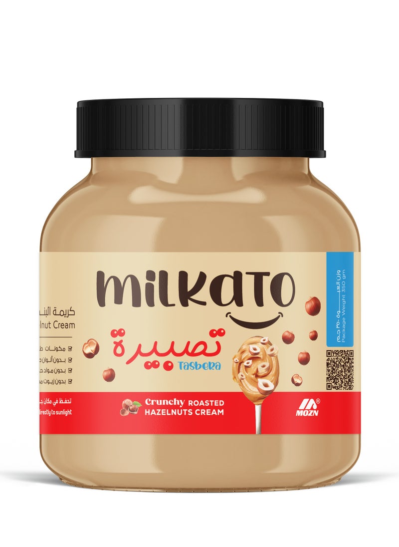 Milkato Tasbera Crunchy Hazelnuts Cream 350 gm  - Image 1