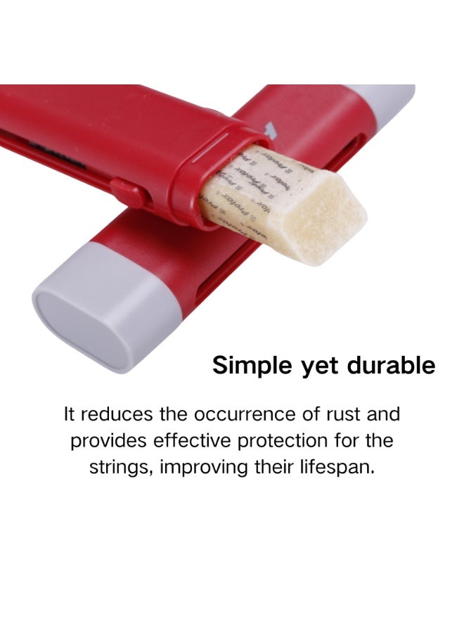 PREFOX 2-in-1 Guitar String Cleaning and Conditioning Pen. Rust Removal and Care, Black - Image 3