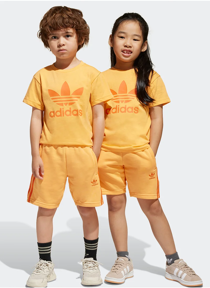 اديداس اوريجينالز Kids Adicolor Shorts And T-Shirt Set