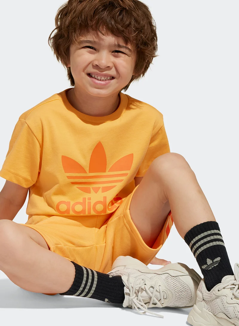 adidas Originals Kids Adicolor Shorts And T-Shirt Set