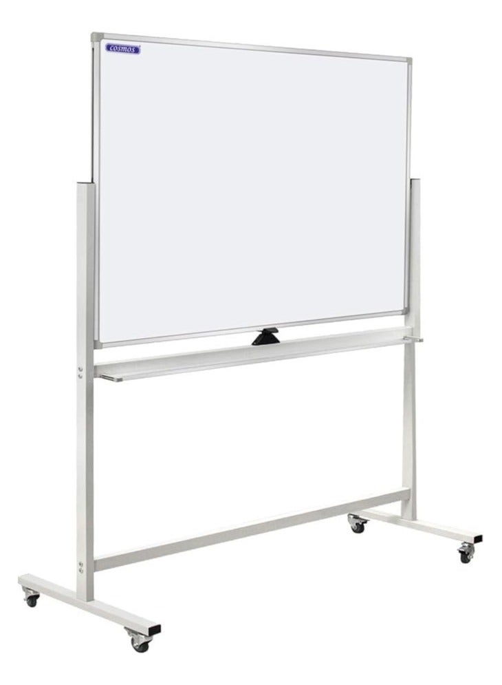 كوزموس سبورة بيضاء مغناطيسية مع حامل مقاس 120 × 90 سم